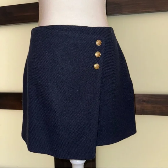 Sezane Peter Skirt in Navy Blue NWT Size 14 - Picture 6 of 16